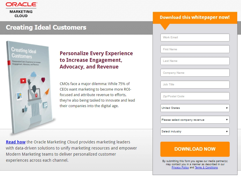Oracle white paper marketing example