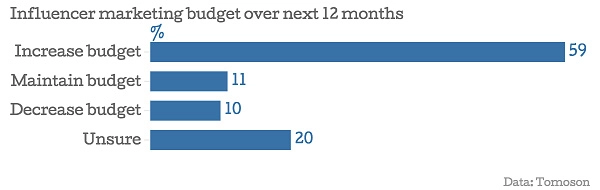 Influencer marketing budget