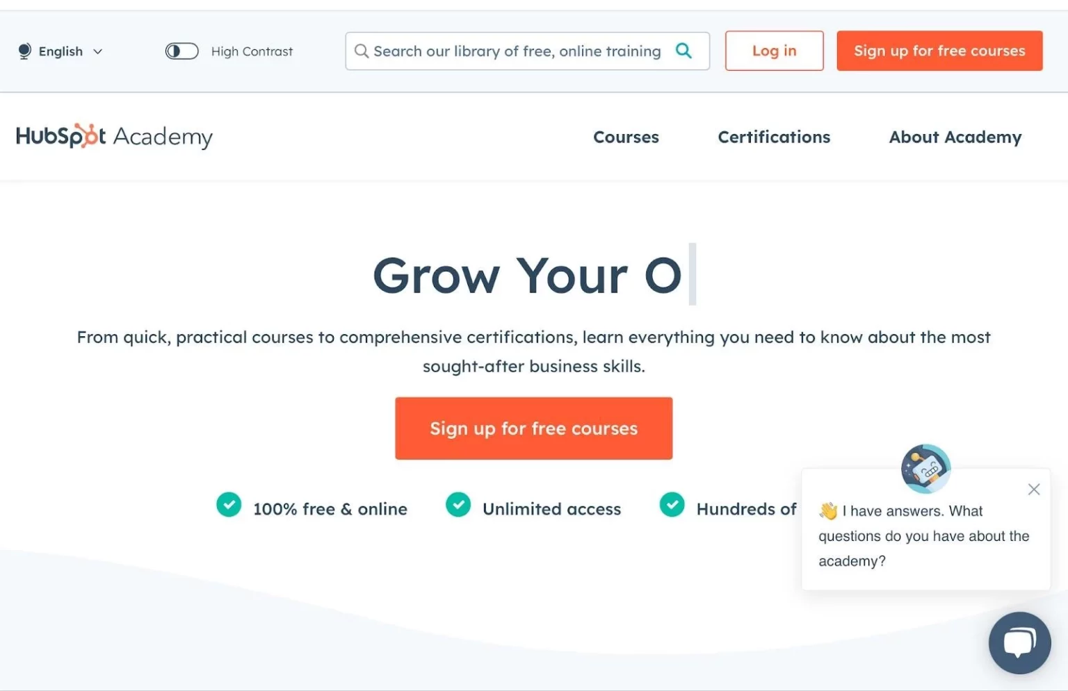 Hubspot Academy