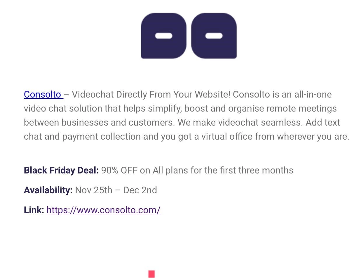 Consolto Festival Offer