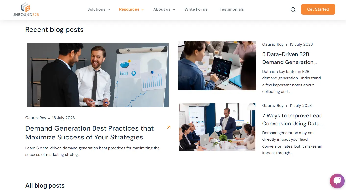 UnboundB2B's Blogs