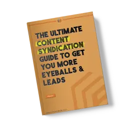 Content syndication ebook Mockup